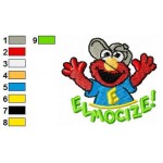 Sesame Street Elmo 05 Embroidery Design